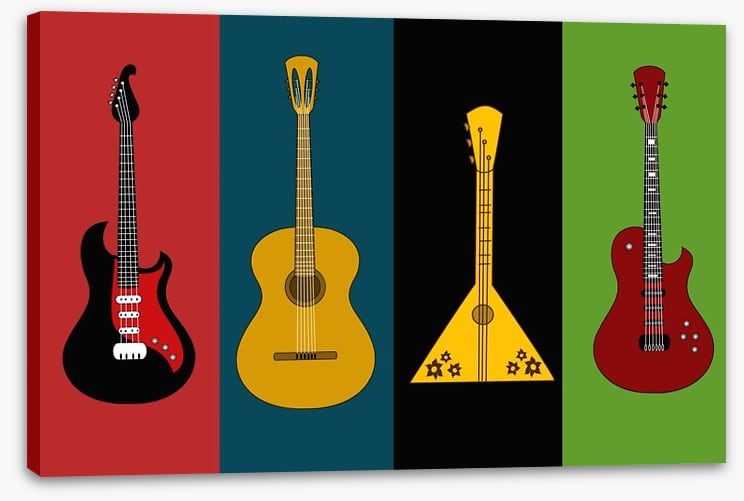 Retro guitars