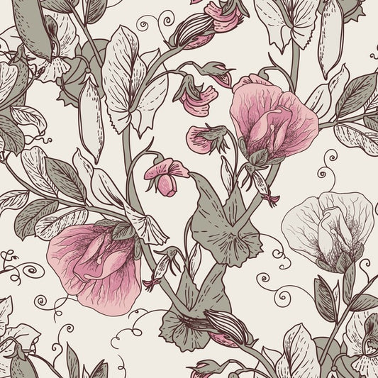Pink pea petals