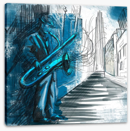 Sax player blues