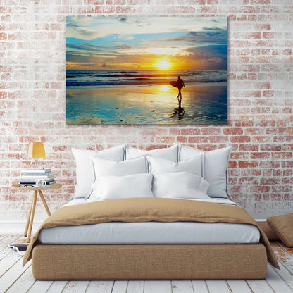Surfing sunrise
