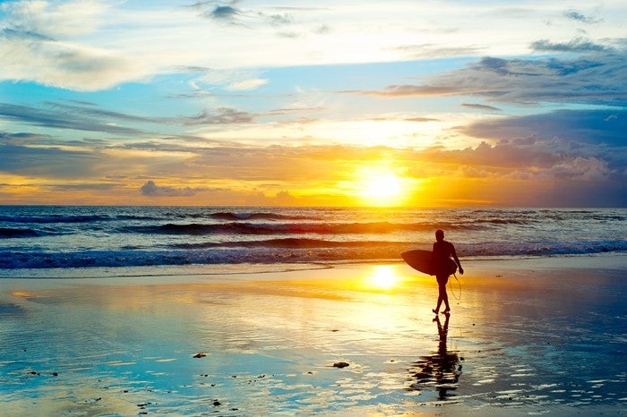 Surfing sunrise