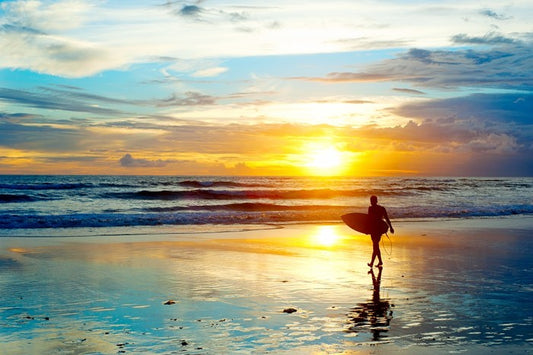Surfing sunrise
