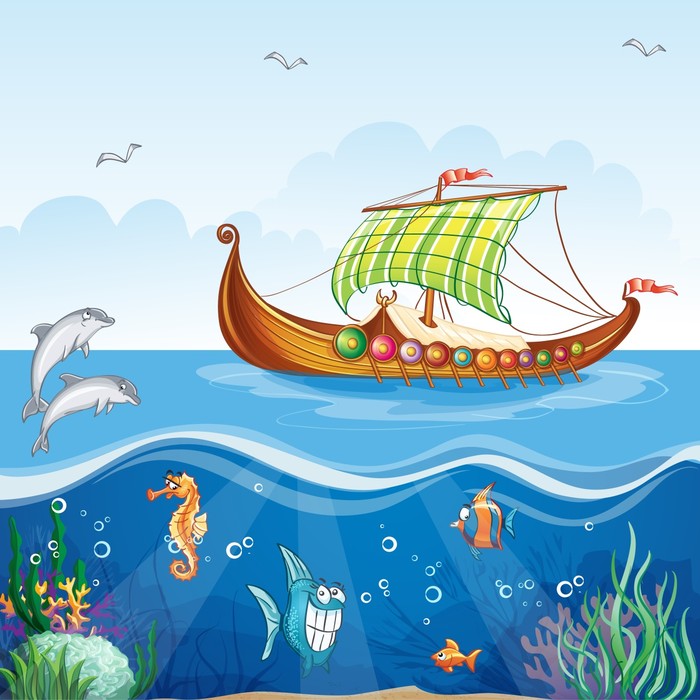 Sailing over the reef