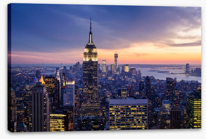 Skyscraper sunset, New York City
