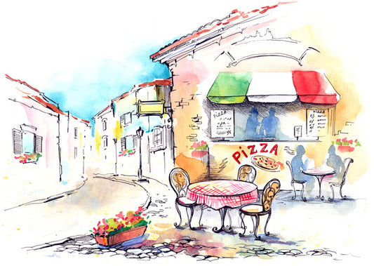 The little Italian cafe