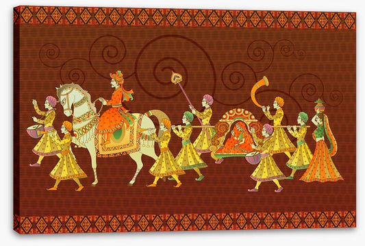 The wedding procession