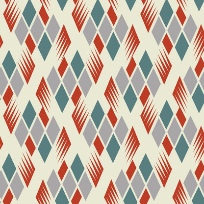 Retro diamonds red