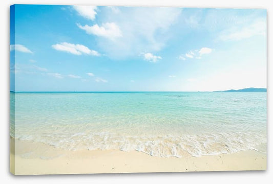 White beach ripples