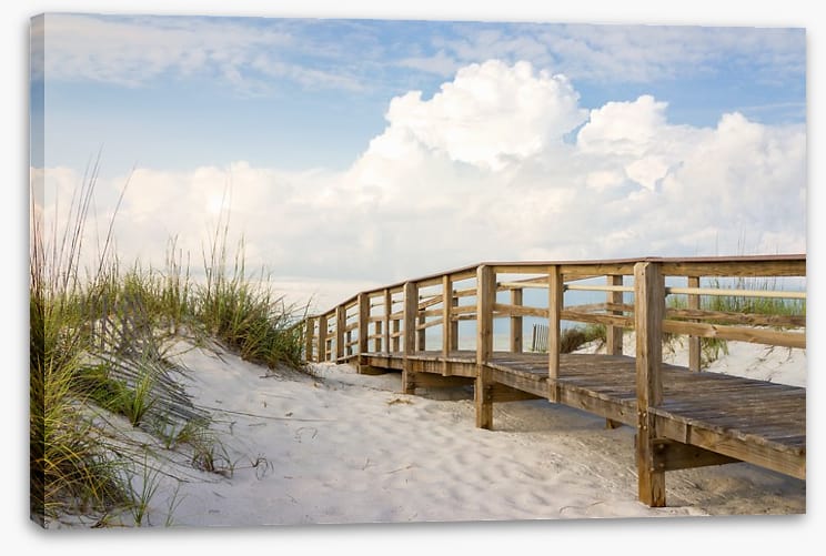 Across the sand dunes