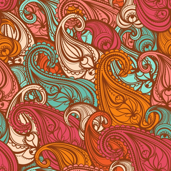 Paisley flames