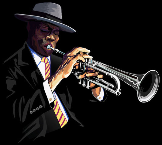 The trumpet man