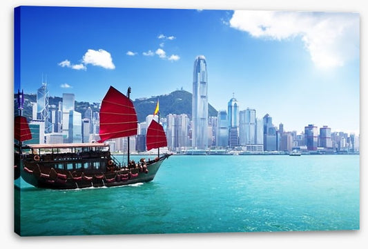 Traditional junk ship, Hong Kong