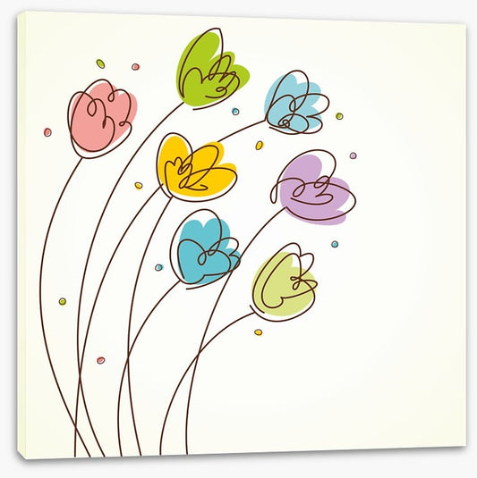 Seven tulips