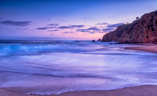 California beach sunset