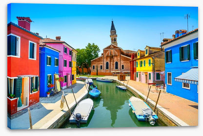 Burano canal church, Italy