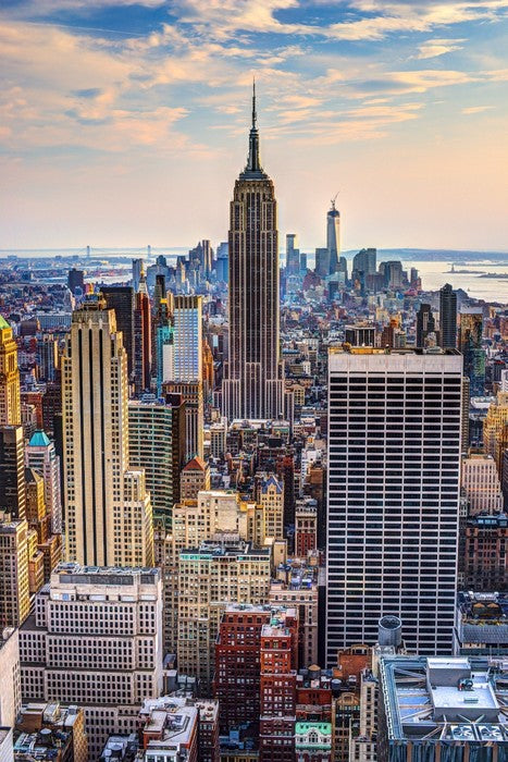 New York City at dusk
