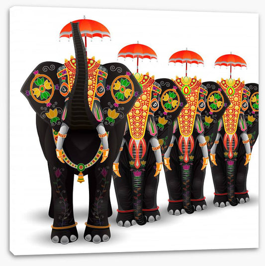 Elephant procession