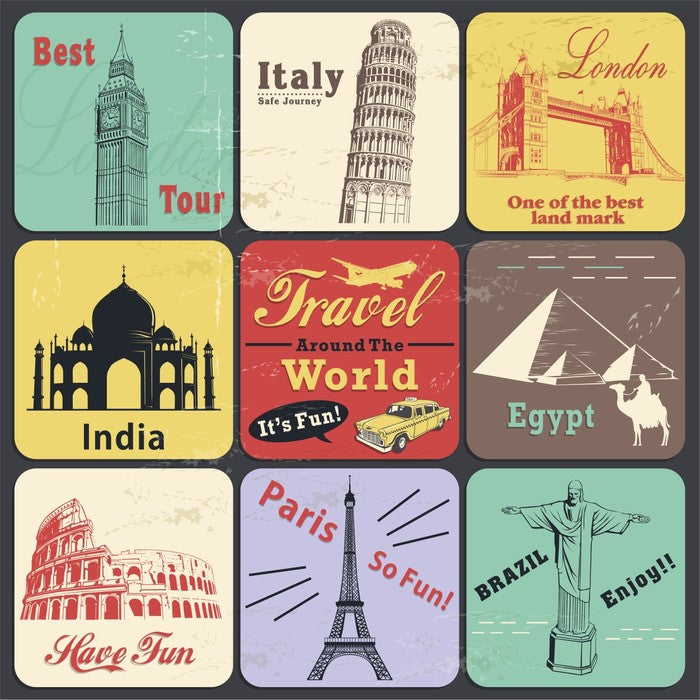 Vintage travel poster