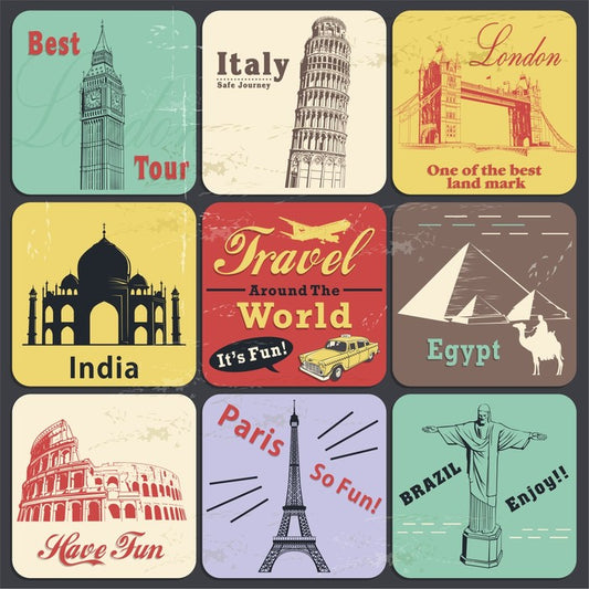 Vintage travel poster