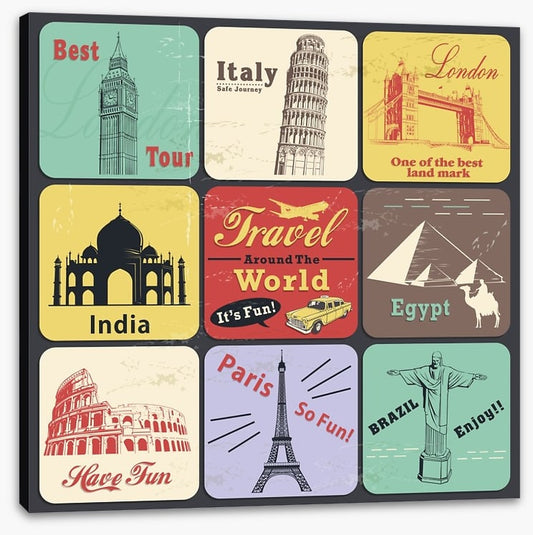 Vintage travel poster
