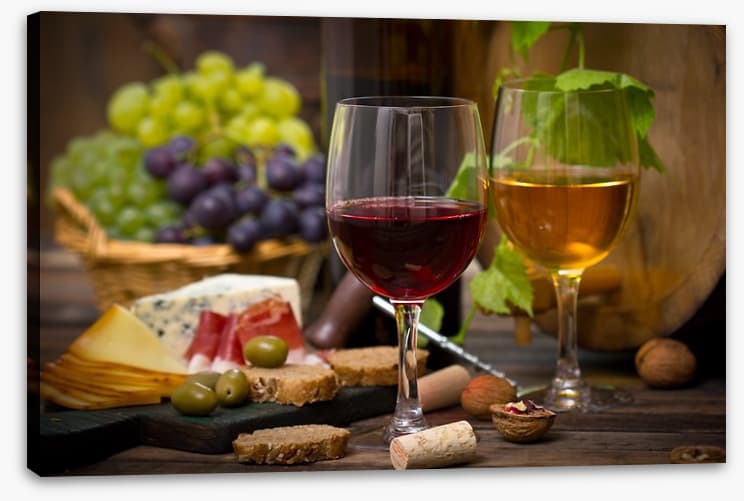 Cheese and wine