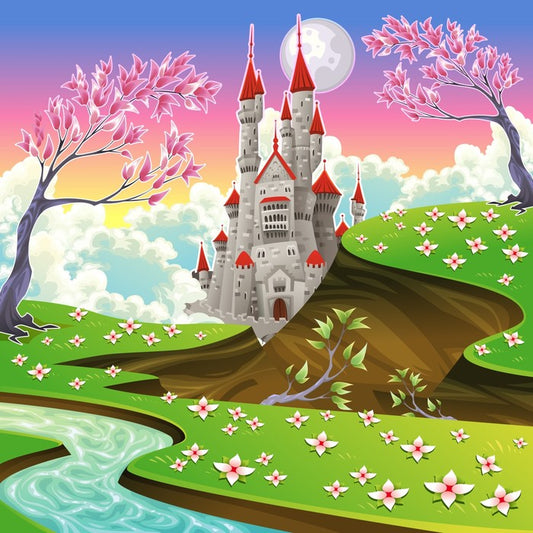 Spring blossom castle