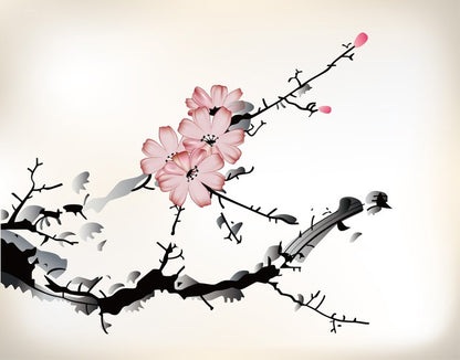 Plum blossom branch