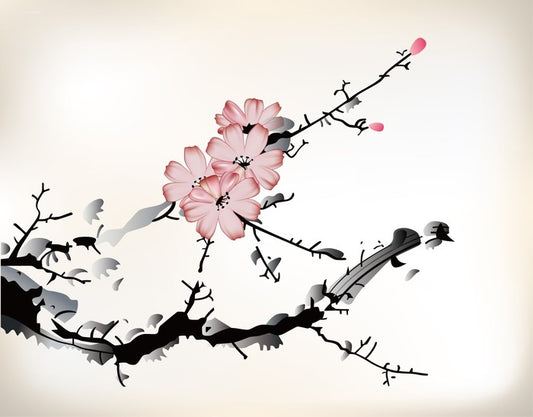 Plum blossom branch