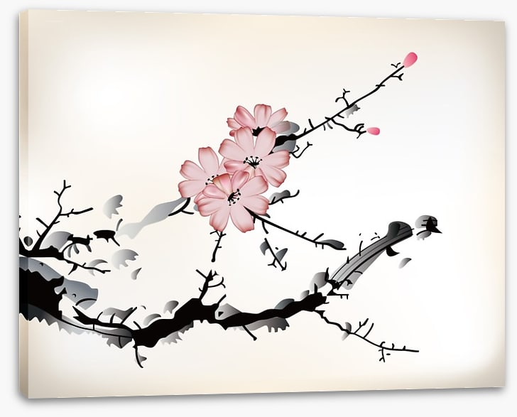 Plum blossom branch