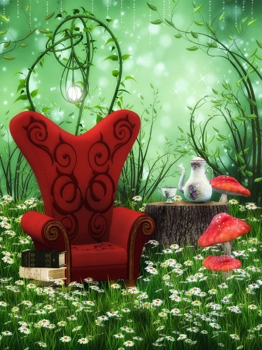The red chair awaits
