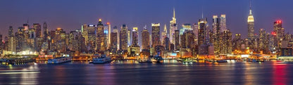 Manhattan at night panorama