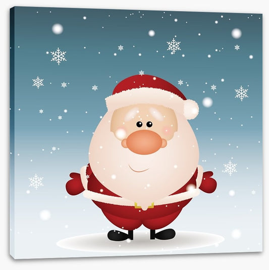 Santa in the snow