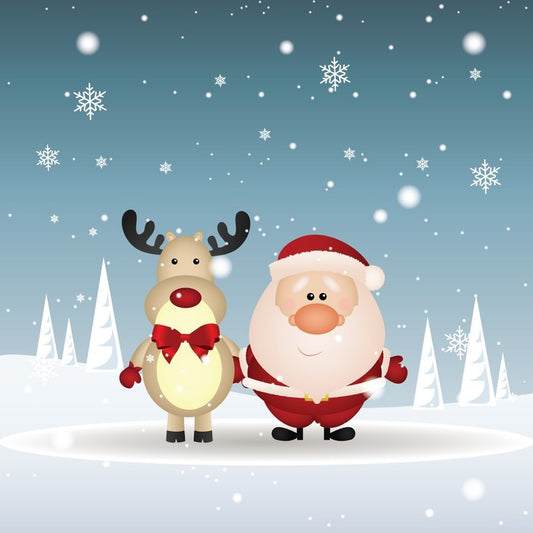 Santa and Rudolph