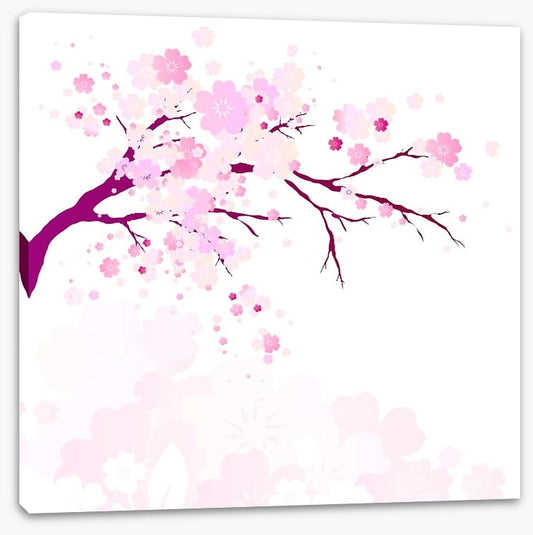 Pink flowers fall