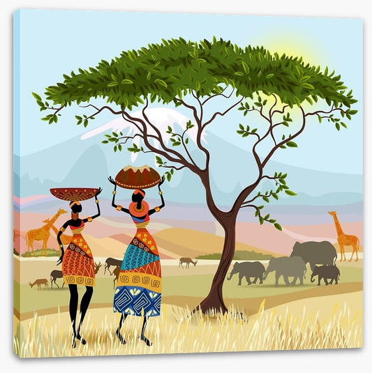 By the acacia tree