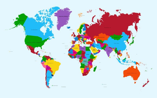 The world in colour