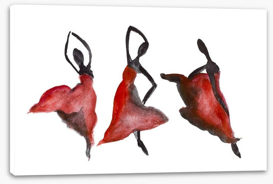 Dancers in red