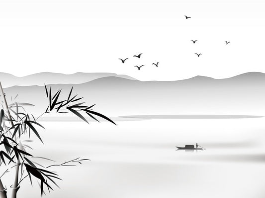Bamboo boat lake
