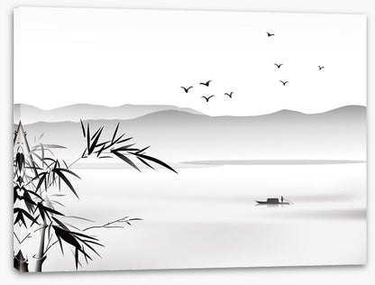 Bamboo boat lake