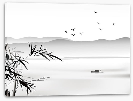 Bamboo boat lake