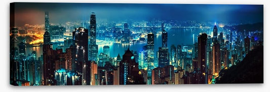 Hong Kong dusk panorama