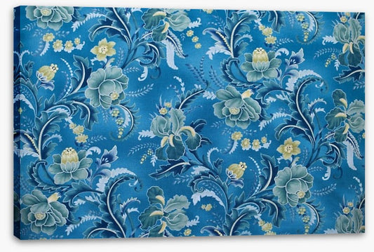 Brocade in blue