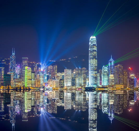Hong Kong skyline reflections