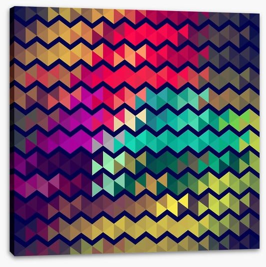 Cool retro zigzags