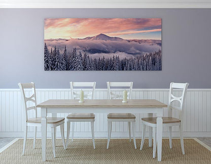 Soft mountain sunrise