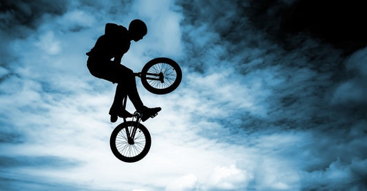 BMX bike silhouette