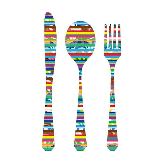 Colourful cutlery