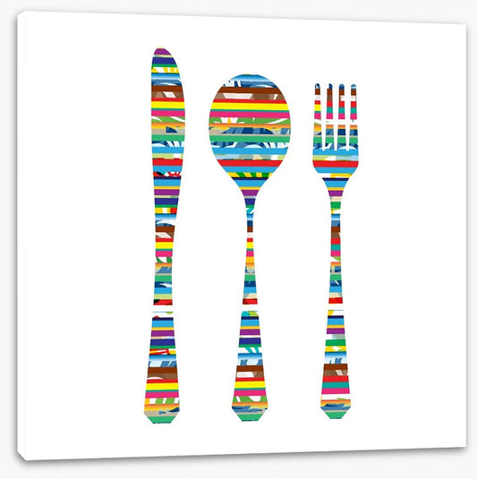 Colourful cutlery