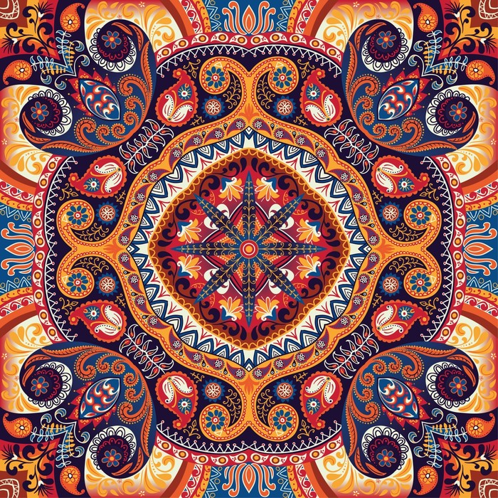 Paisley silk