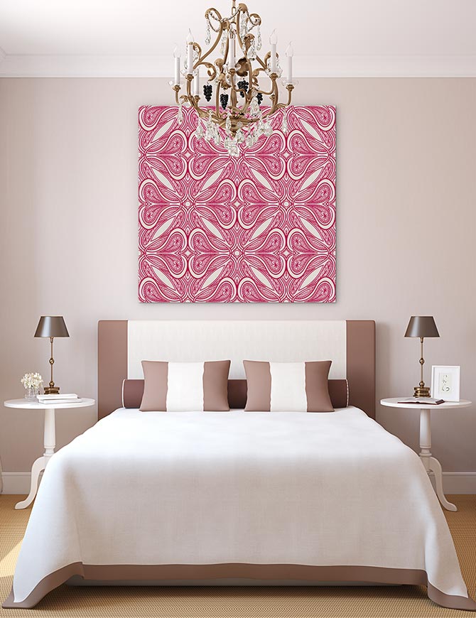 Deco nouveau in pink